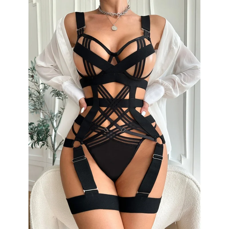 Silk Tie Striped - Biquíni moda sexy selvagem locomotiva cinta
