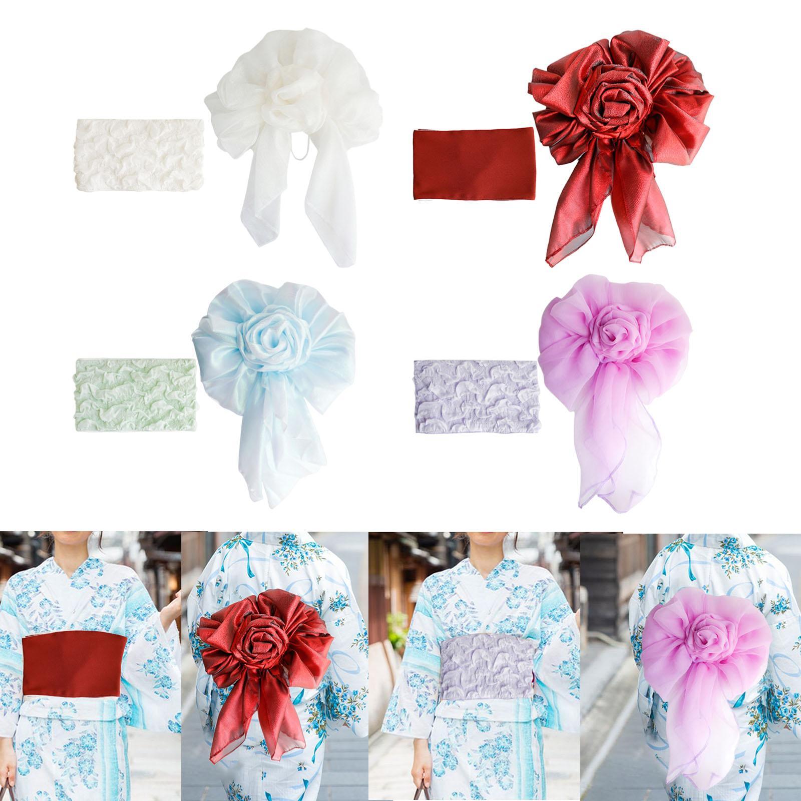 Bow Tie Pre Tied - Cinto Yukata Macio para Mulheres, Fácil