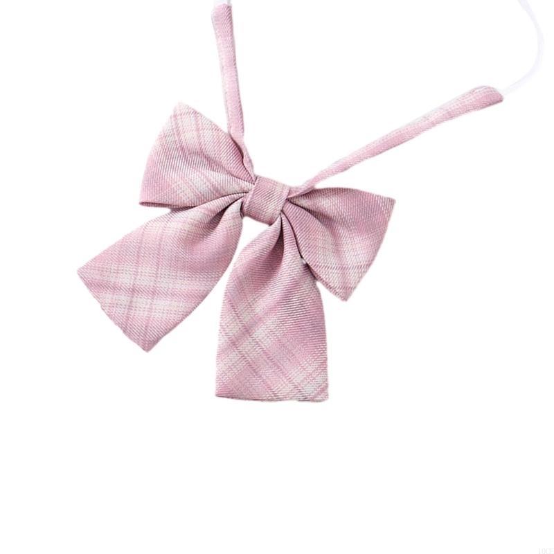 Bow Tie Pre Tied - Gravata pré-amarrada feminina xadrez xadrez uniforme