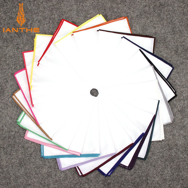 Pocket Square Set - Lenço Branco para Homens e Mulheres,