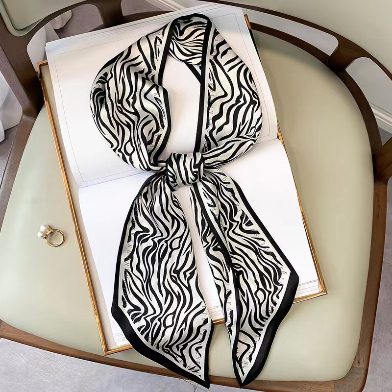 Silk Tie Striped - Lenço Quadrado de Seda Luxuoso com
