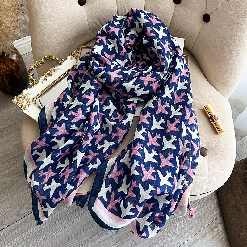 Pashmina Wrap Large - Lenço de algodão luxuoso para senhoras,