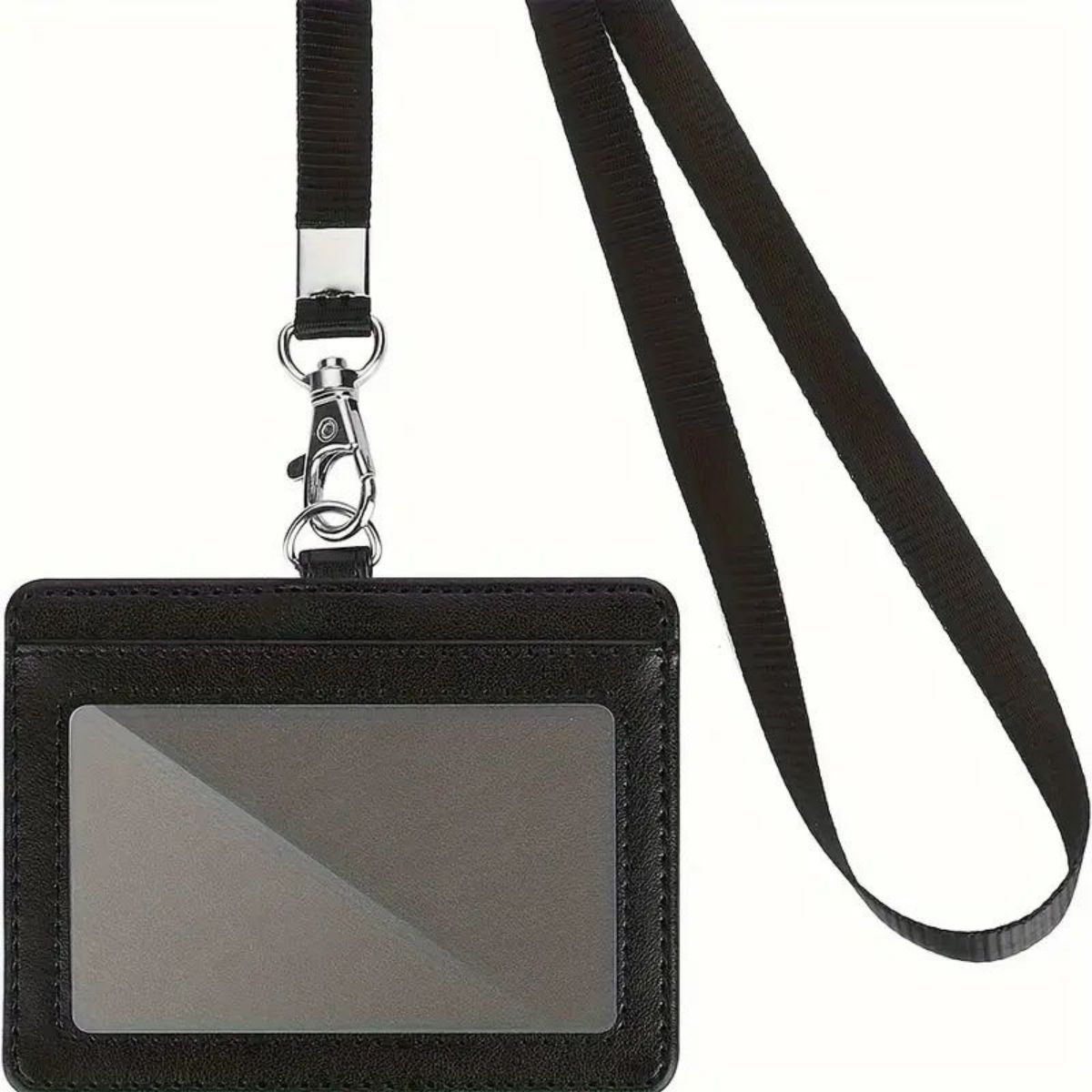 Lanyard Badge Holder - 1 peça porta-crachá horizontal com cordão