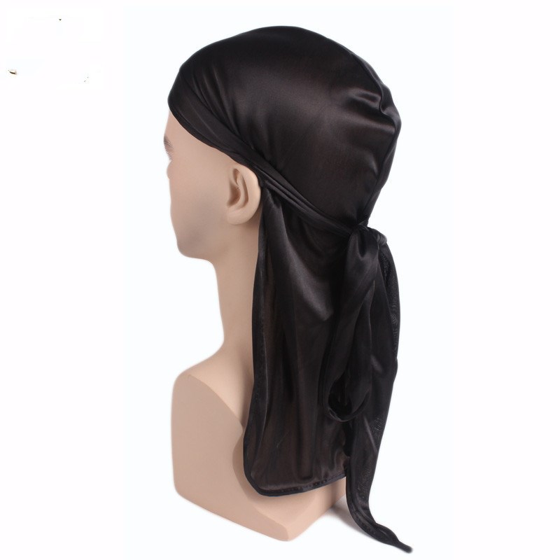 Bandana Doo Rag - Bandana de cetim macio, respirável, masculina,