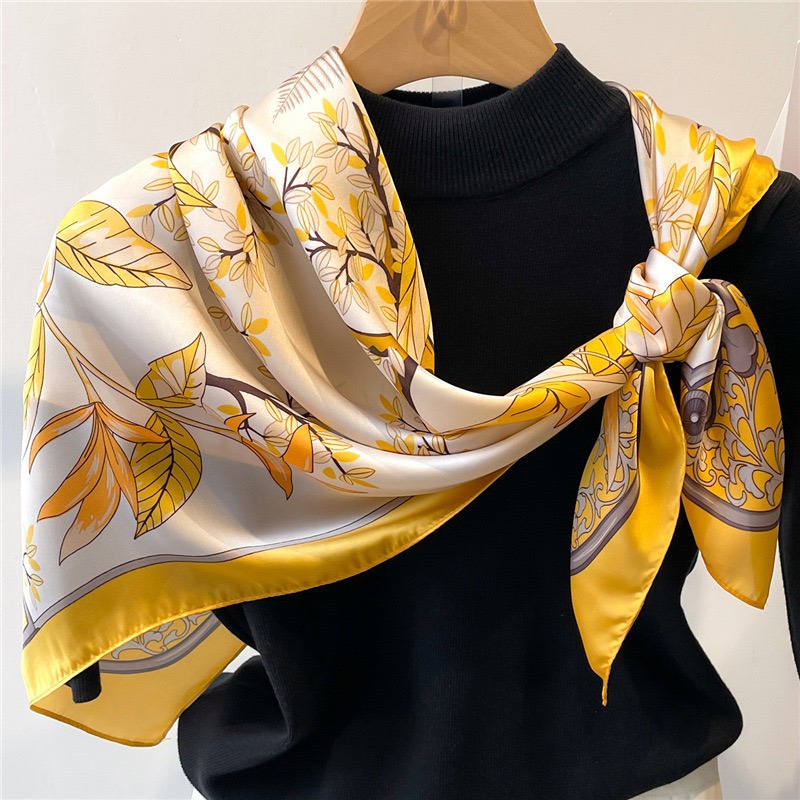 Face Scarf Mask - 1 pçs 70cm folha caída outono