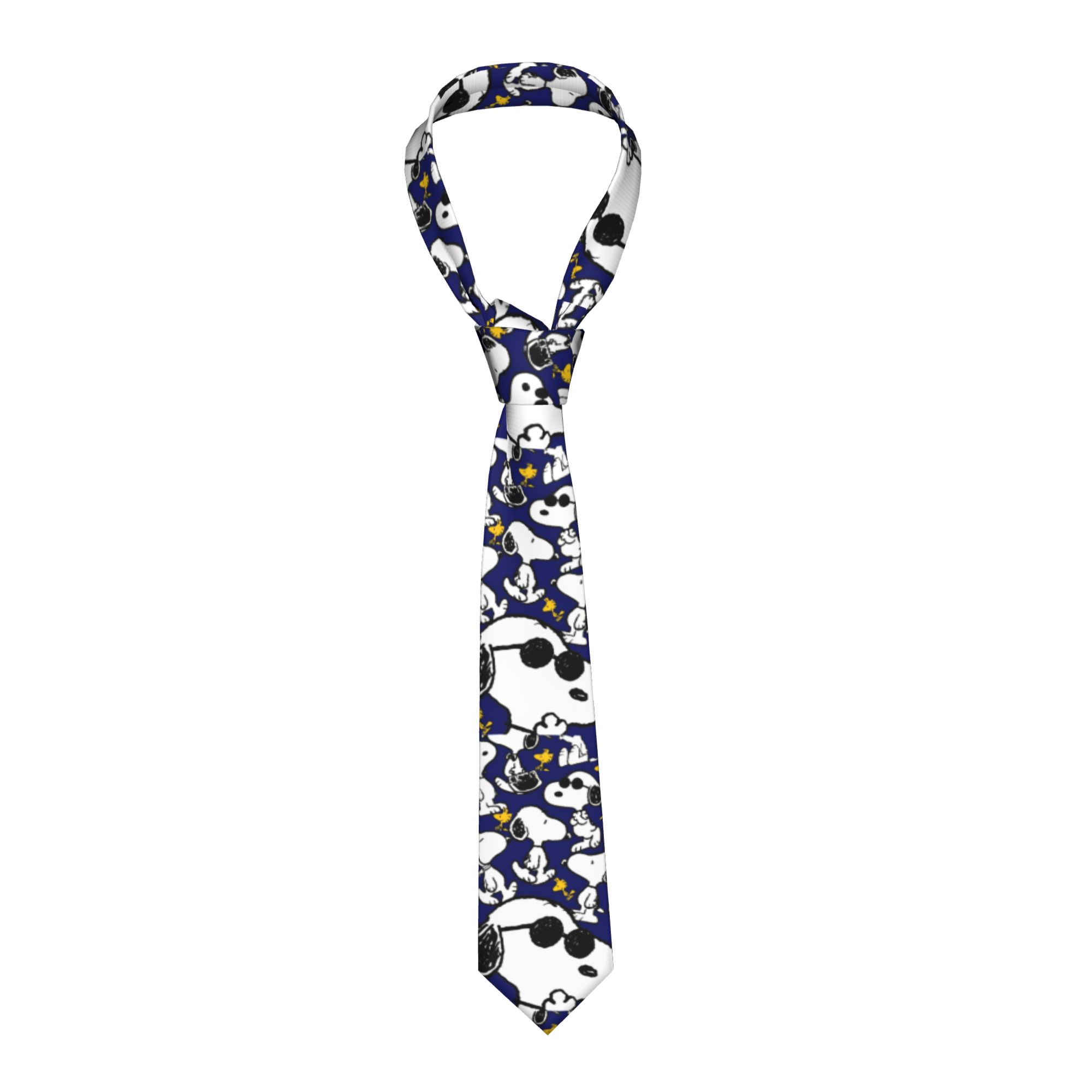Skinny Tie Men - Gravata Unissex Snoopys Woodstock 8 cm,