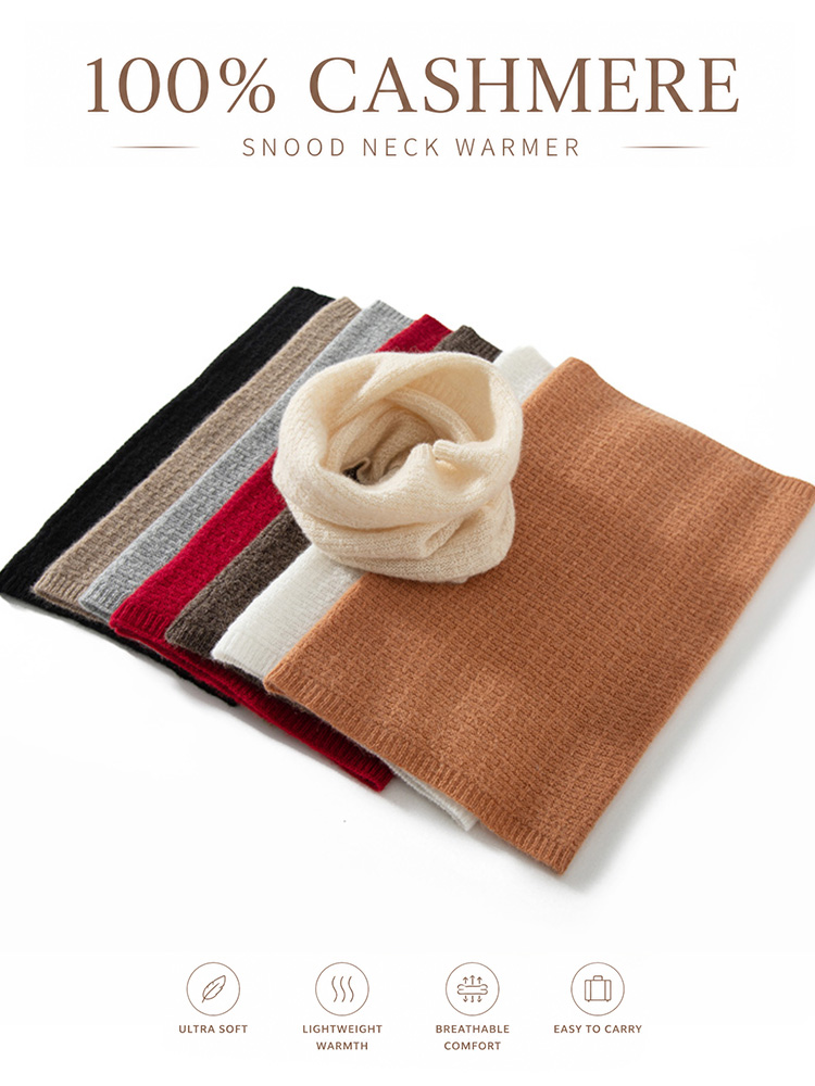 Infinity Scarf Knit - Gola Térmica de Cashmere 100% Puro