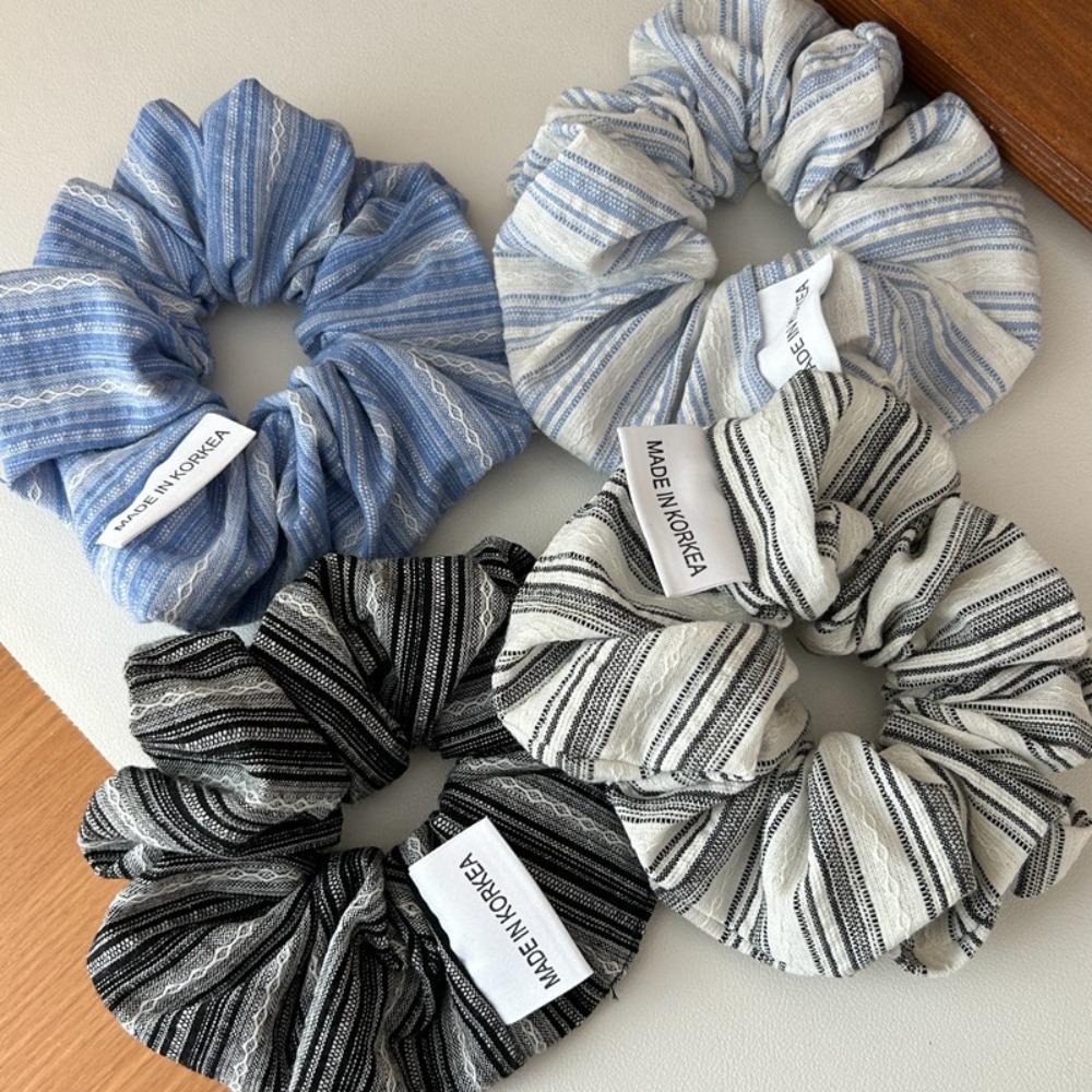 Silk Tie Striped - 2025 coreia moda listra faixas de