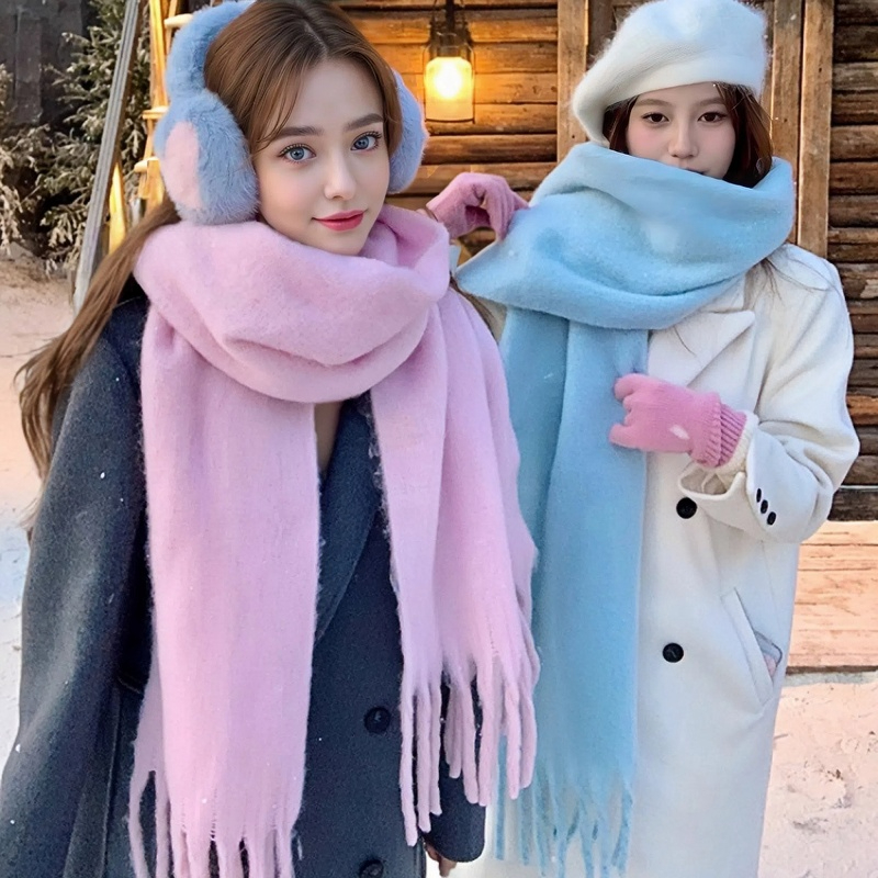Woven Scarf Blanket - Lenço de inverno para mulheres caxemira