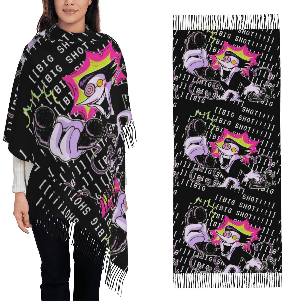 Pashmina Wrap Large - Deltarune xale envoltório para mulheres inverno