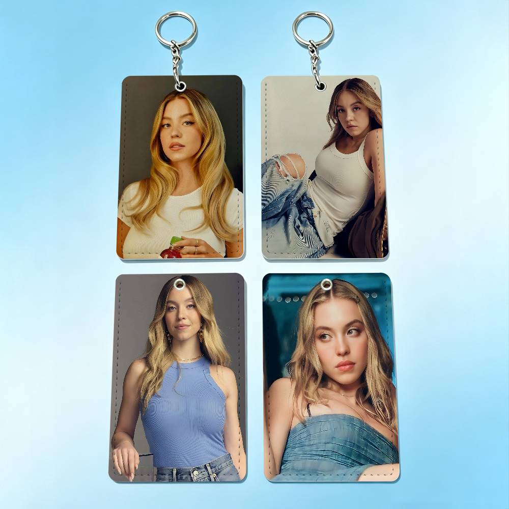 Lanyard Badge Holder - Sobeautiful S-Sydney Sweeney Porta-Cartões Chaveiro Suporte