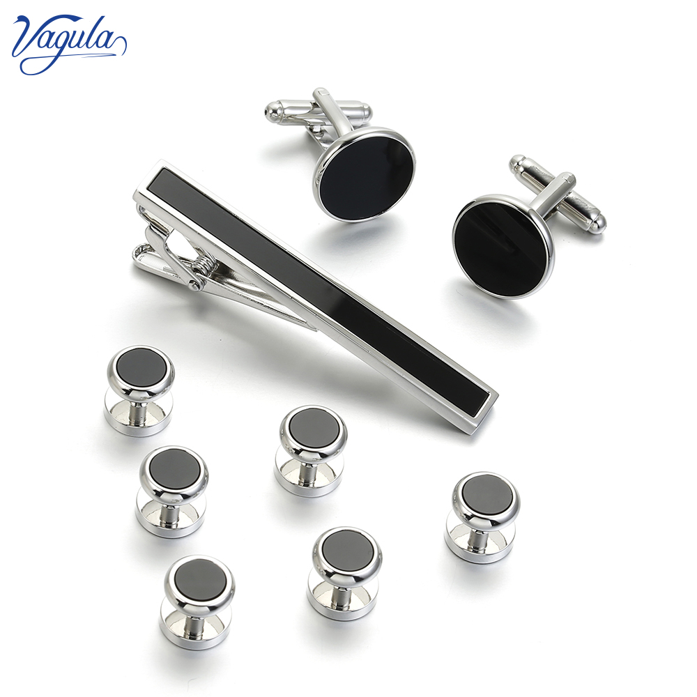 Tie Bar Set Gift - Vagula 9 peças barra de gravata