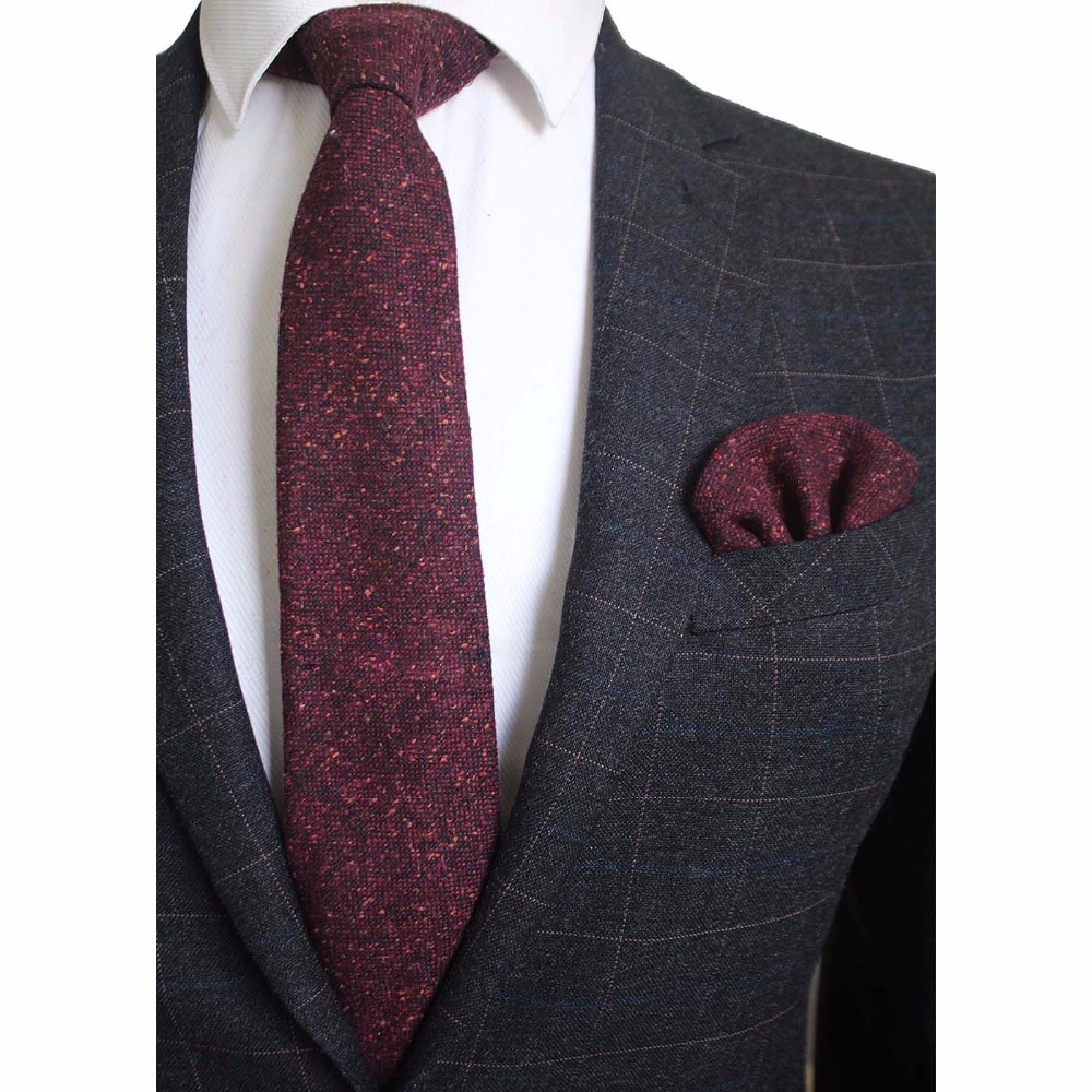 Handkerchief Cotton Men - Ricnais gravata de lã de 8cm,
