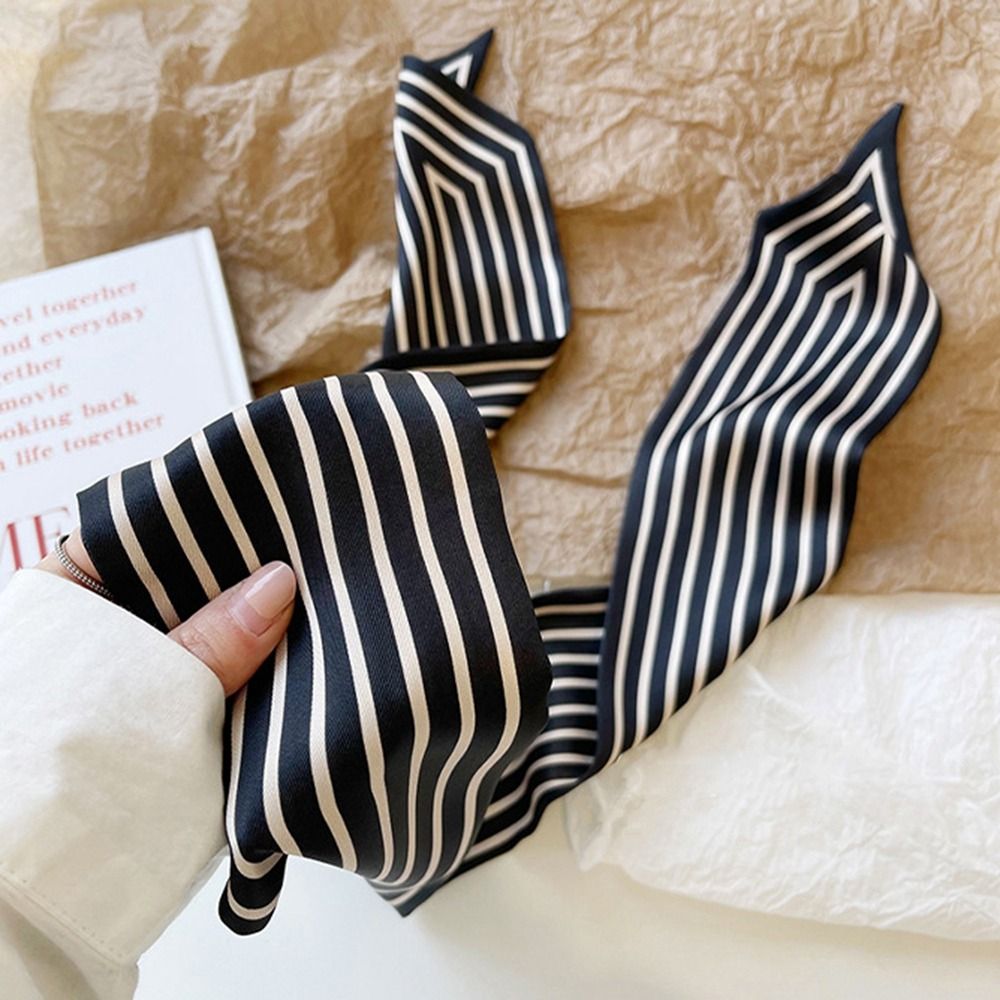 Lenço Feminino Elegante com Es - Silk Tie Striped avaliação e preço