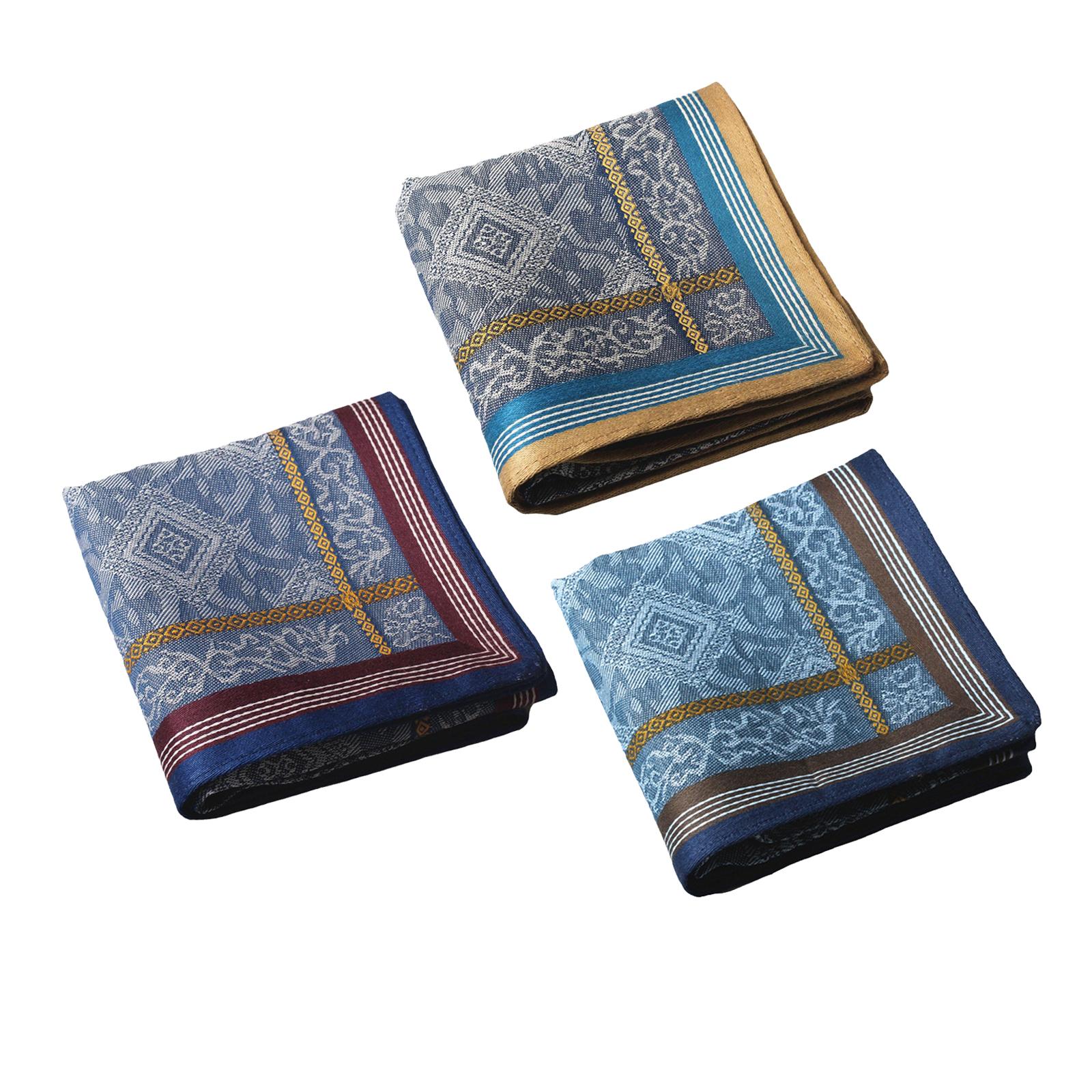 3x Lenços de bolso masculinos  - Handkerchief Cotton Men avaliação e preço