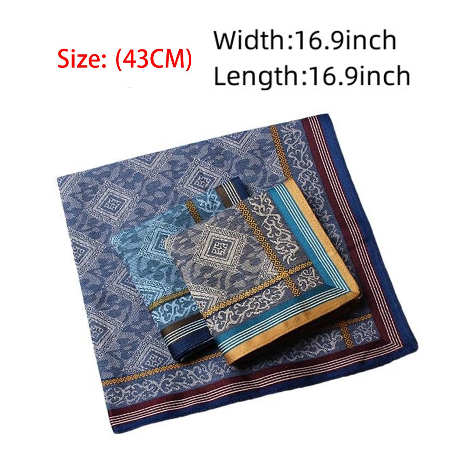 3x Lenços de bolso masculinos  - Handkerchief Cotton Men avaliação e preço