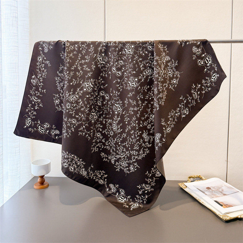 Lenço quadrado vintage de luxo - Face Scarf Mask avaliação e preço