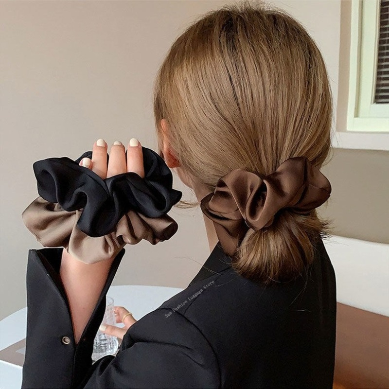 Scrunchies de cabelo de seda v - Silk Tie Striped avaliação e preço
