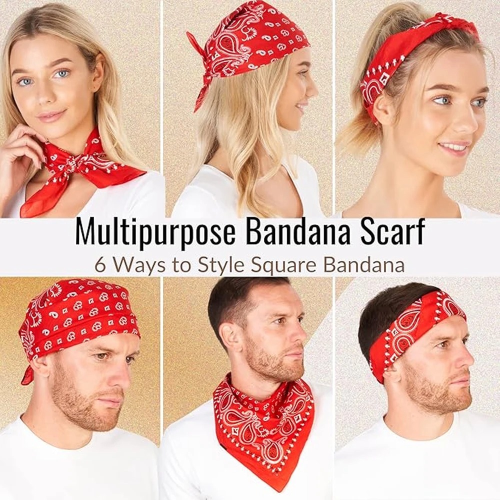 Bandana Unissex para Homens e  - Handkerchief Cotton Men avaliação e preço