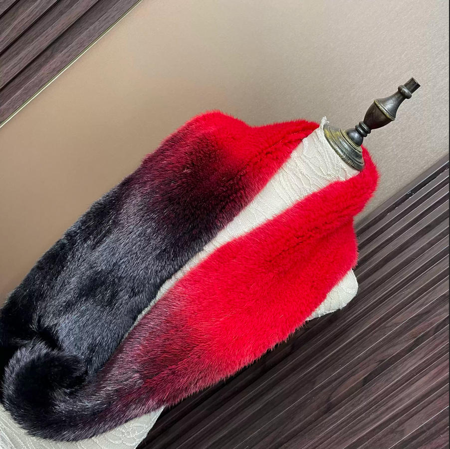 Lenço de pele de vison genuíno - Infinity Scarf Knit avaliação e preço