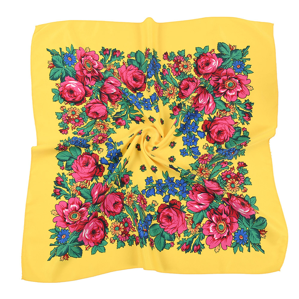 70*70cm estilo russo lenço qua - Bandana Cotton avaliação e preço