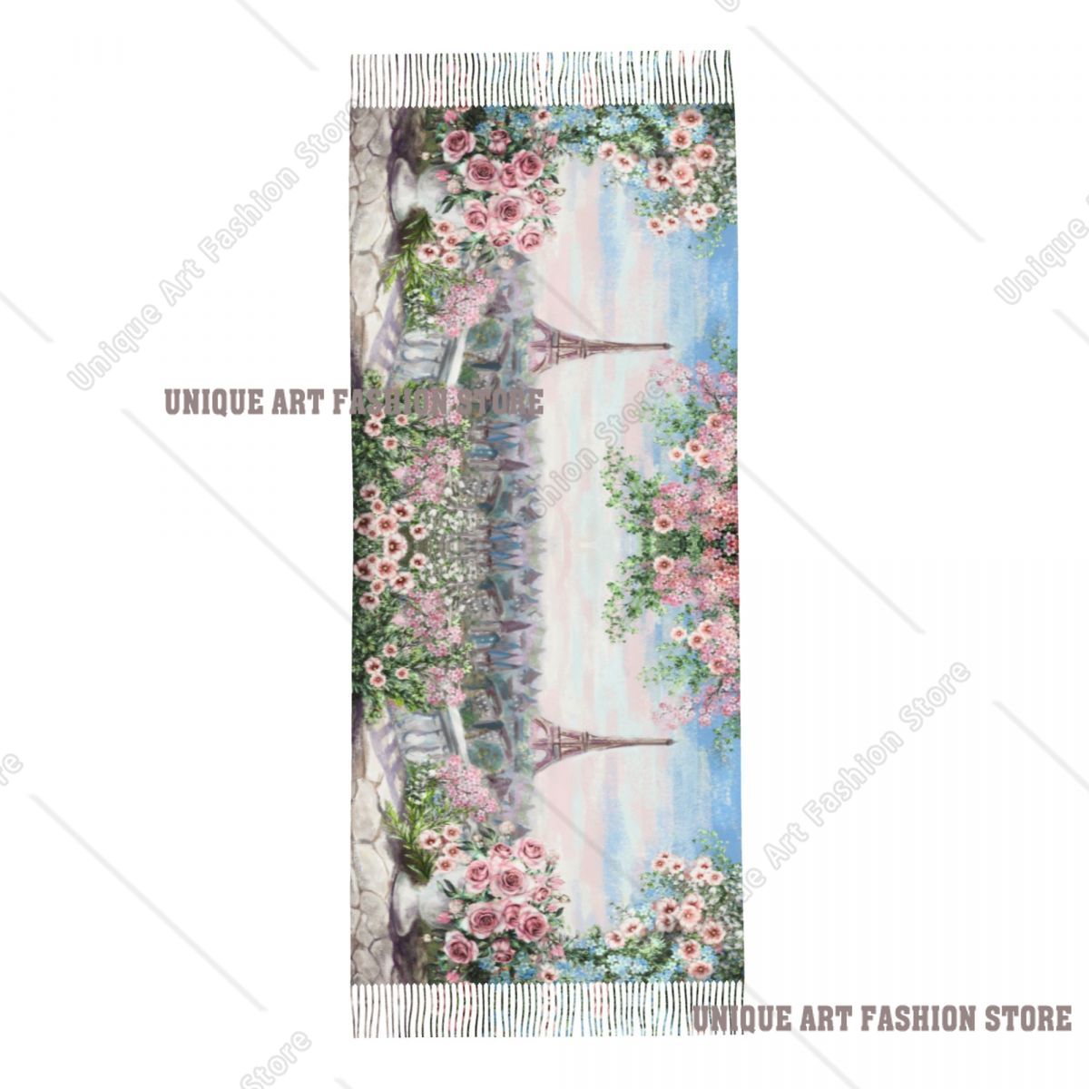 Pintura a óleo frança paris to - Pashmina Wrap Large avaliação e preço