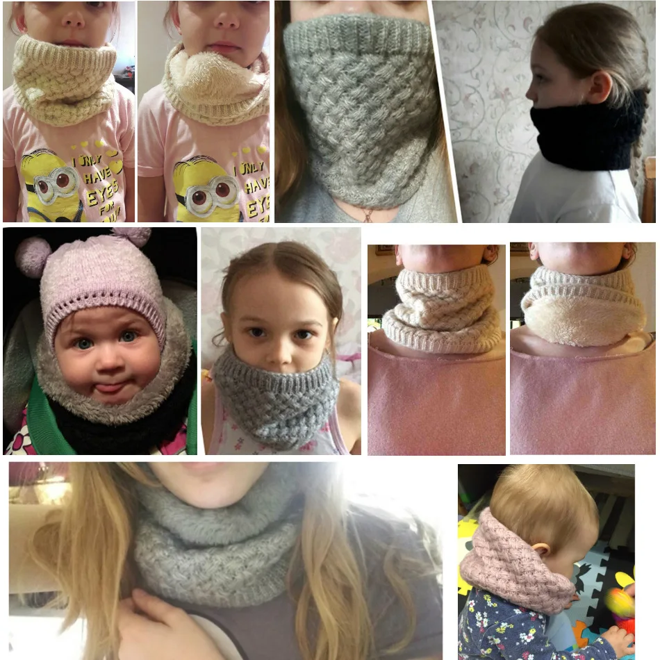 Crianças meninas/meninos inver - Infinity Scarf Knit avaliação e preço