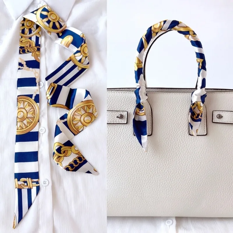 Magro longo tira de cabelo fem - Ascot Neck Scarf avaliação e preço