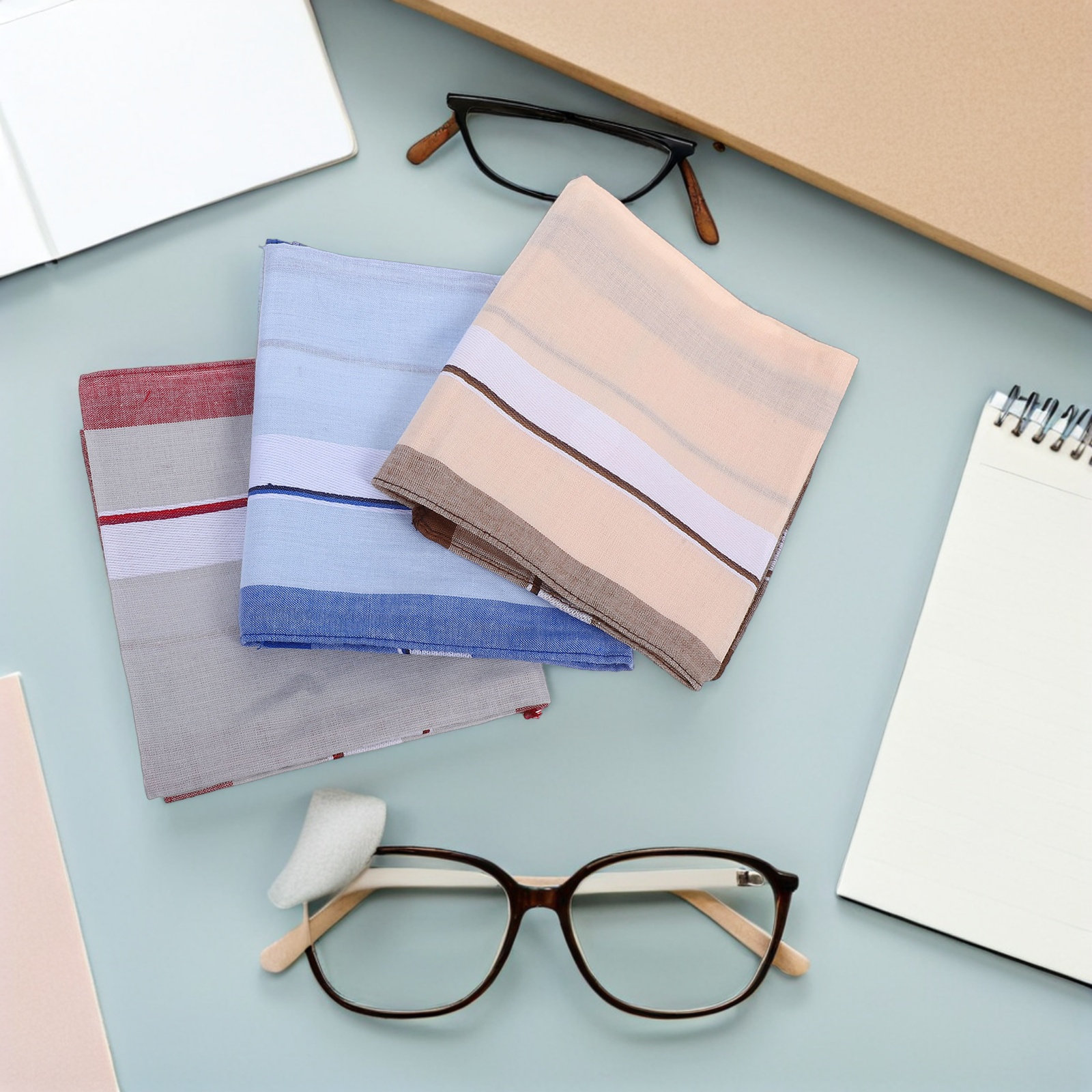 12 Lenços de Algodão Masculino - Handkerchief Cotton Men avaliação e preço