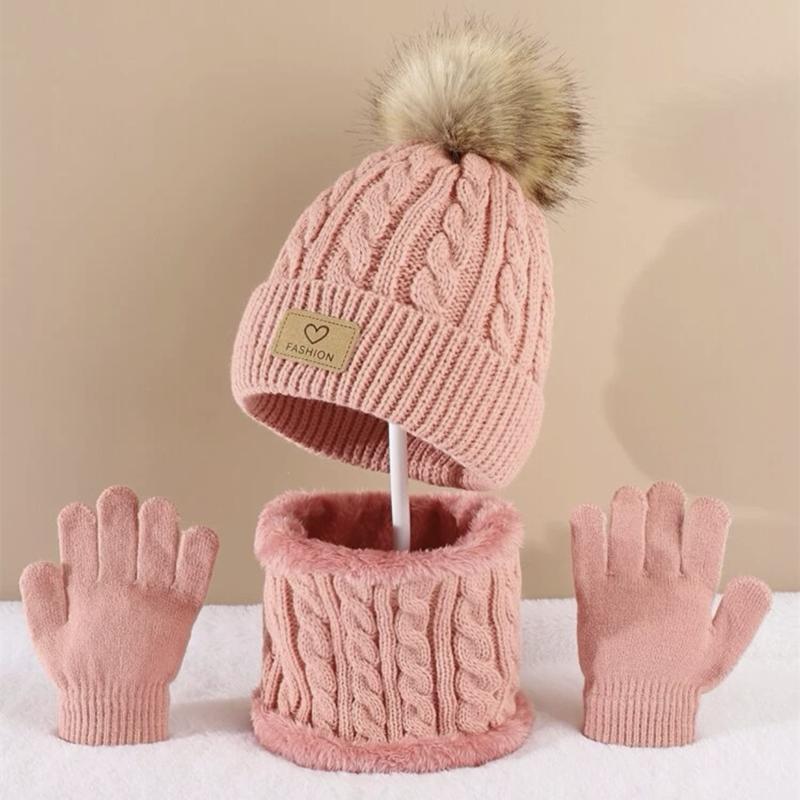 Gorro infantil com pom pom e c - Infinity Scarf Knit avaliação e preço