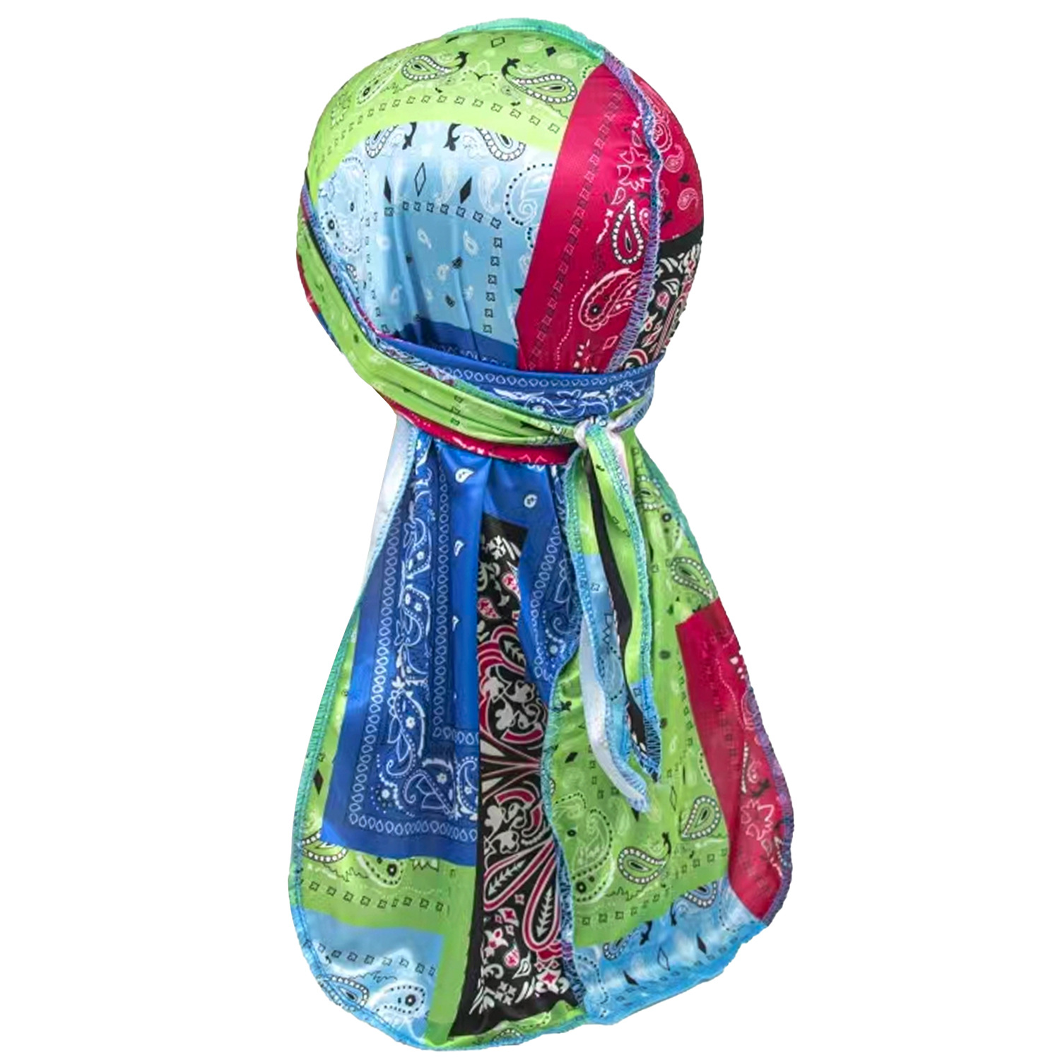 Paisley impressão sedosa Durag - Bandana Doo Rag avaliação e preço