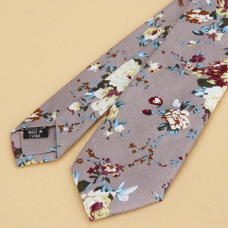 Nova marca gravata floral para - Skinny Tie Men avaliação e preço