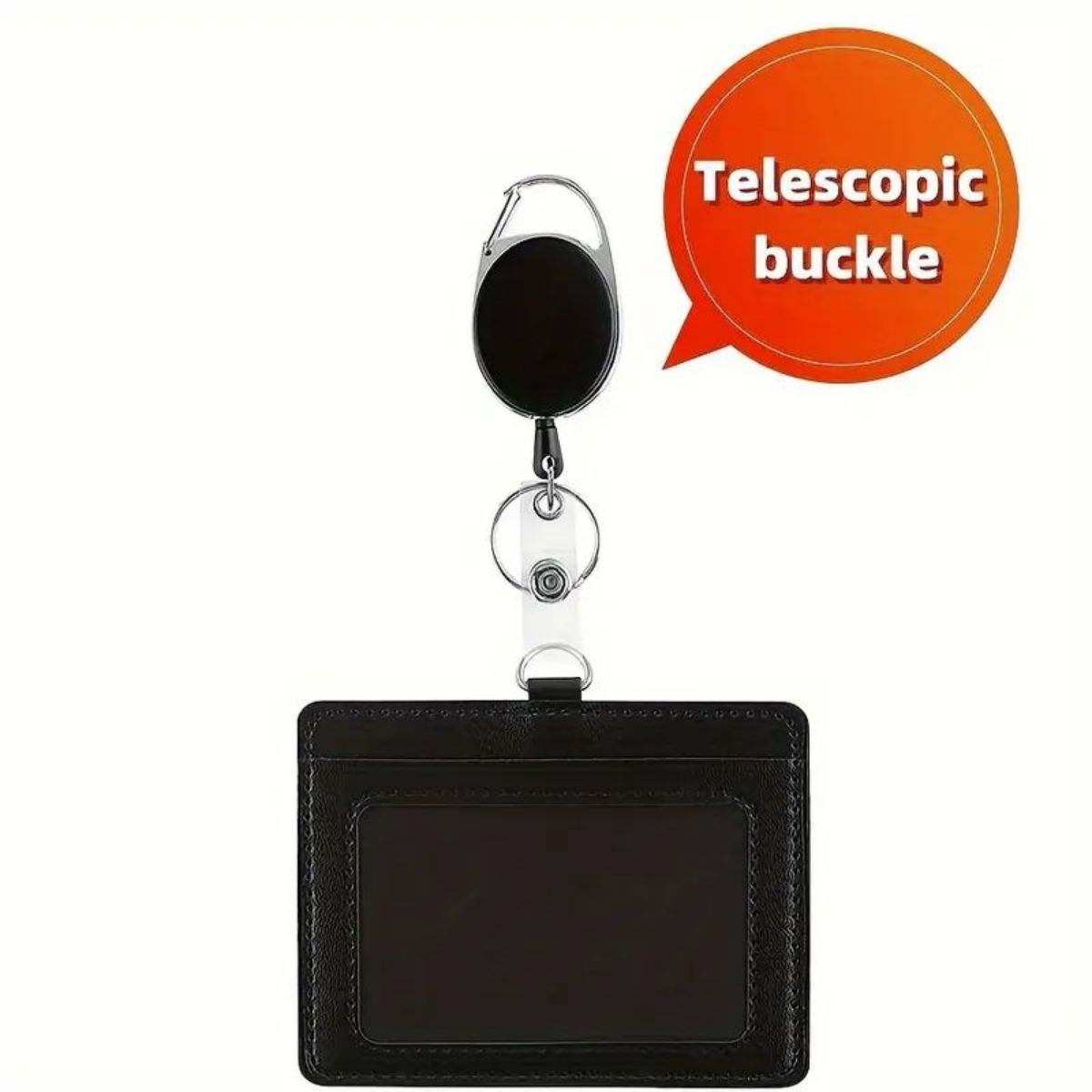1 peça porta-crachá horizontal - Lanyard Badge Holder avaliação e preço