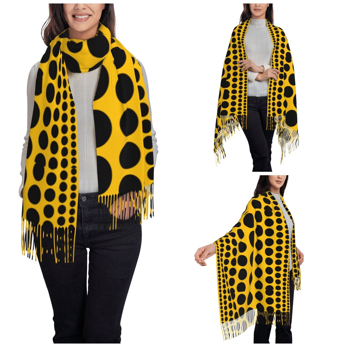 Cachecol de bolinhas infinitas - Infinity Scarf Knit avaliação e preço