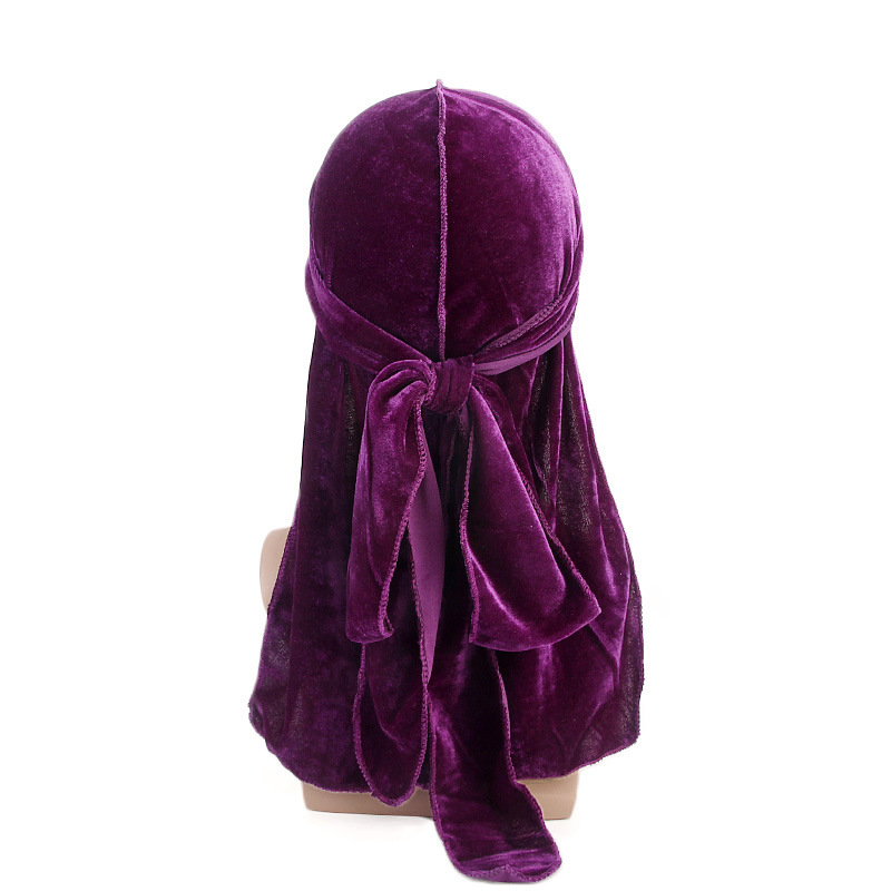 Novos Homens De Luxo de Veludo - Bandana Doo Rag avaliação e preço