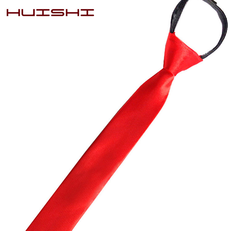 Huishi masculino zíper gravata - Skinny Tie Men avaliação e preço