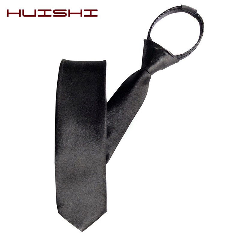 Huishi masculino zíper gravata - Skinny Tie Men avaliação e preço