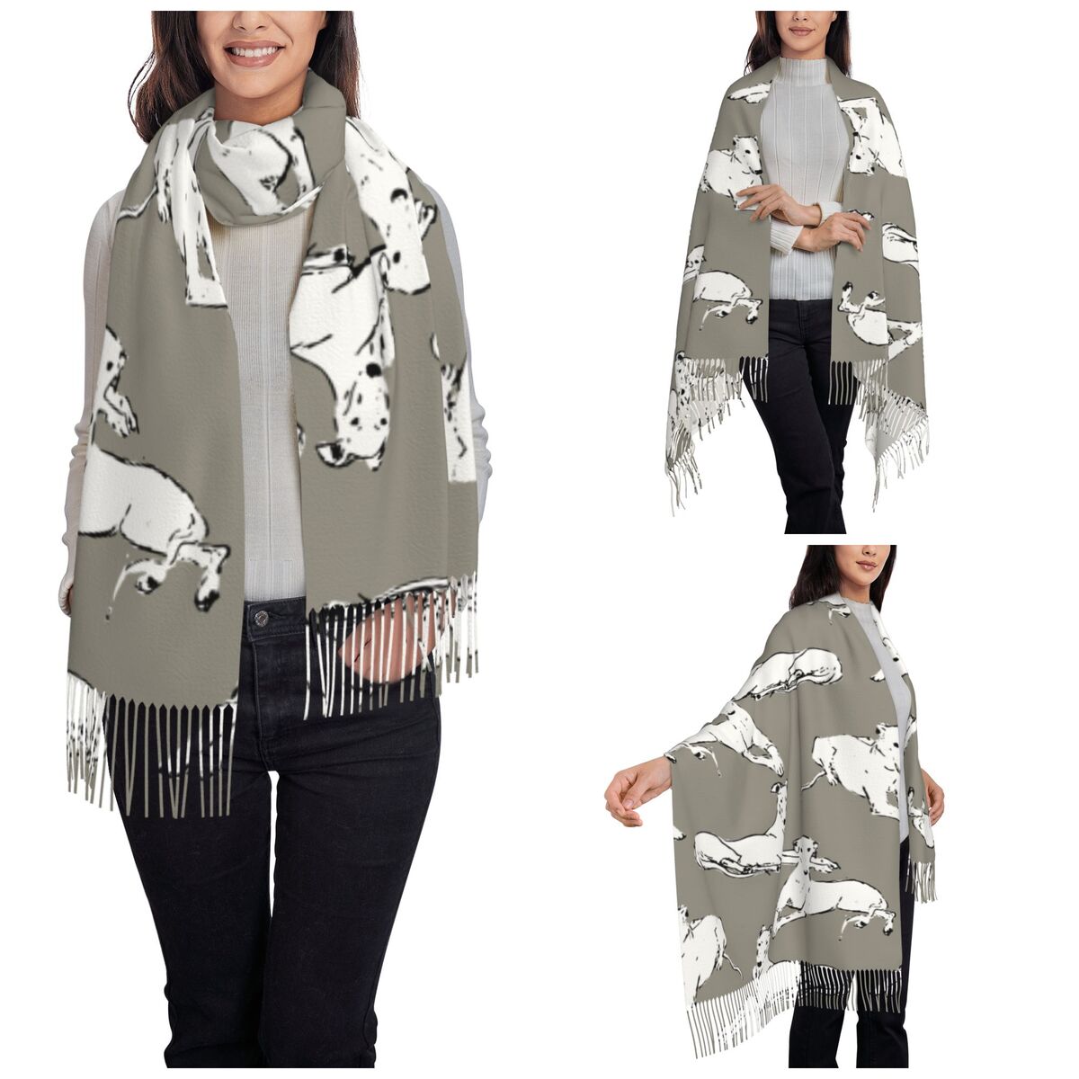 Lenço relaxante galgo whippet  - Pashmina Wrap Large avaliação e preço