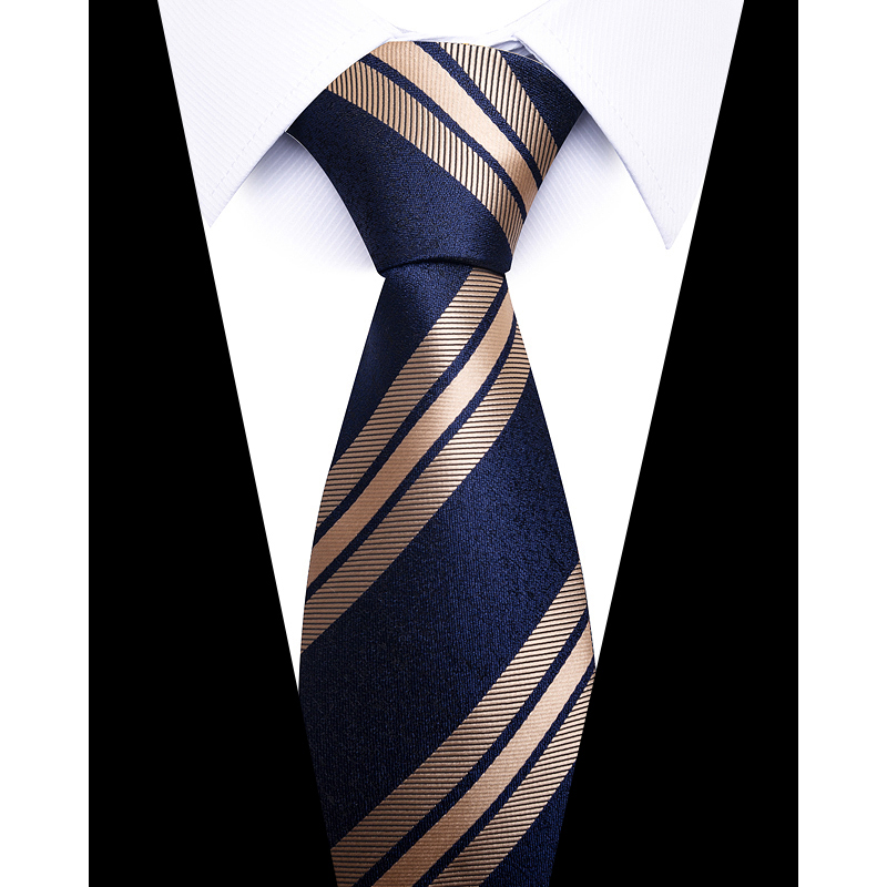 100% marca de seda 8 cm gravat - Silk Tie Striped avaliação e preço