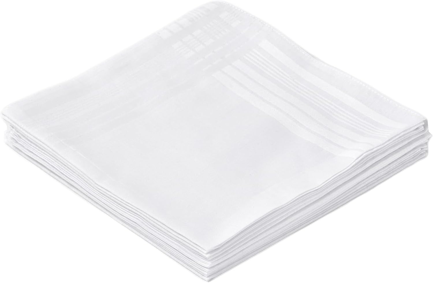 Lenço masculino branco puro 10 - Handkerchief Cotton Men avaliação e preço