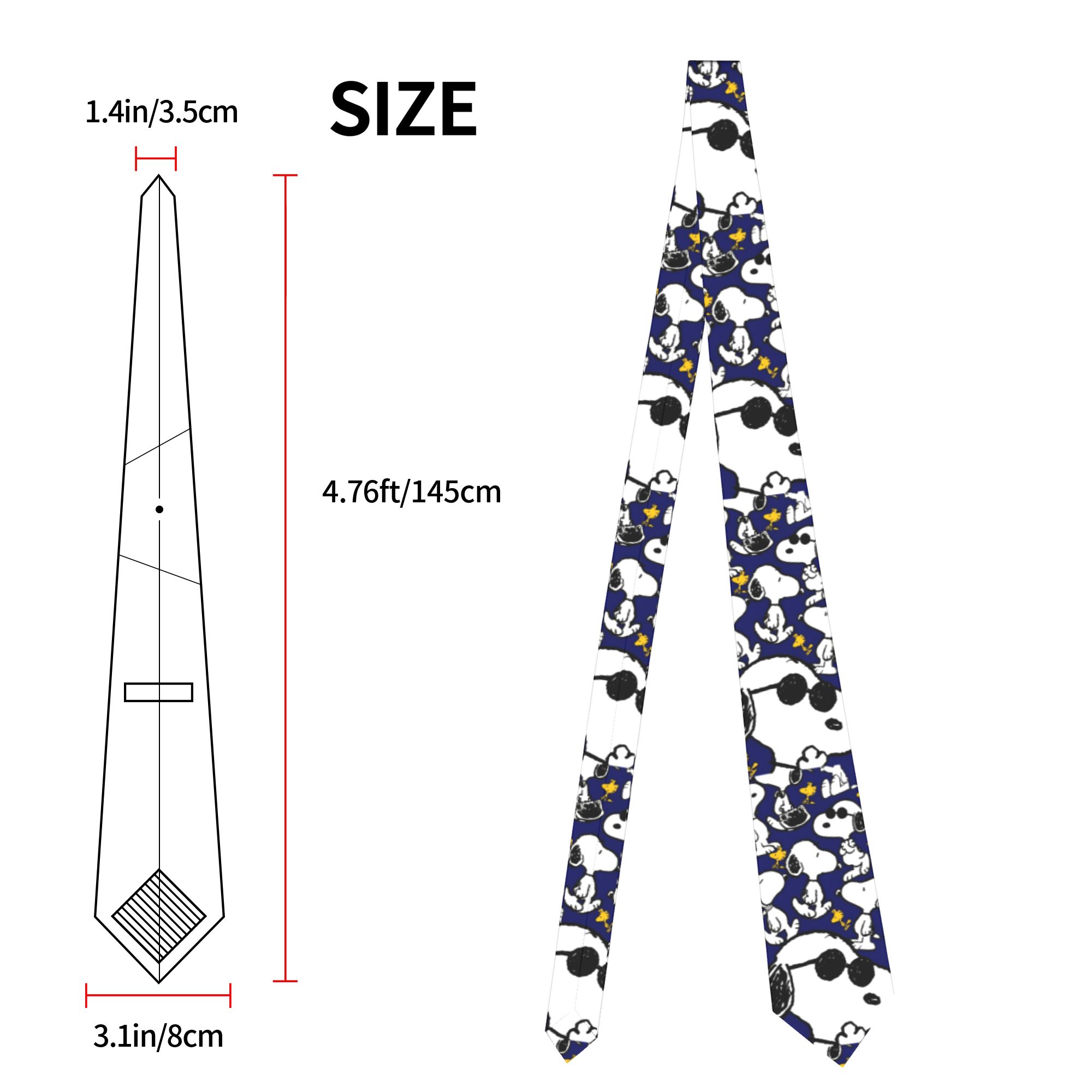 Gravata Unissex Snoopys Woodst - Skinny Tie Men avaliação e preço