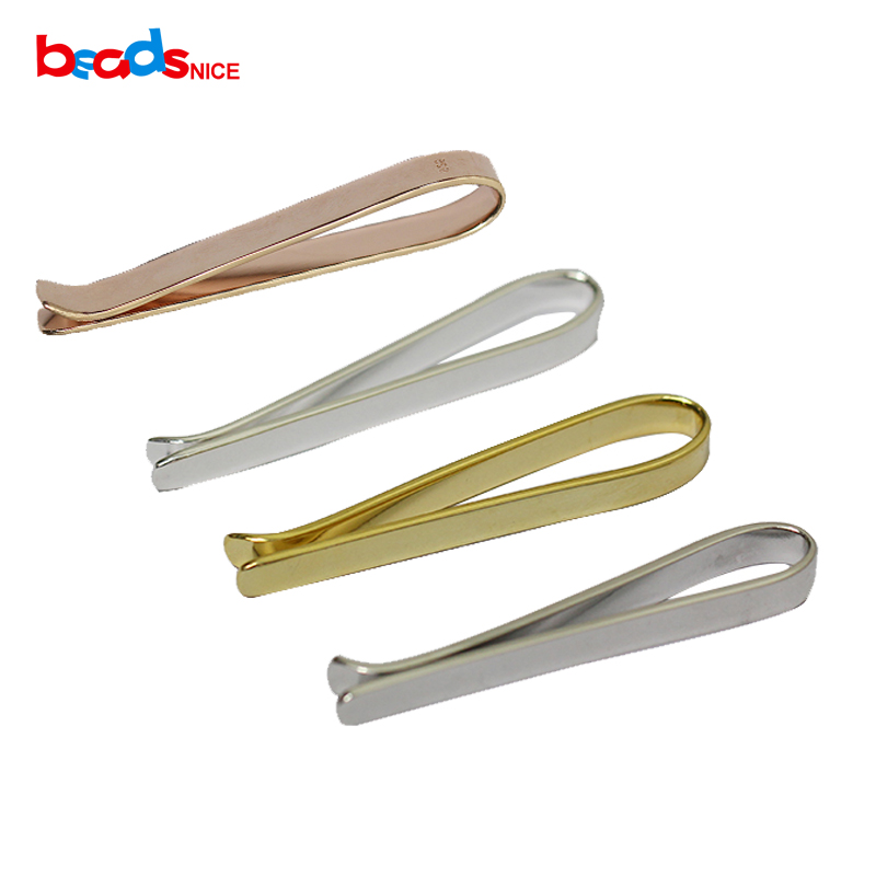 Beadsnice puro 925 prata ester - Tie Clip Silver avaliação e preço