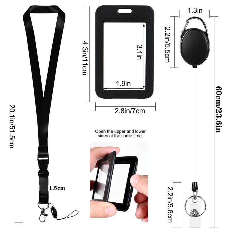 Suporte de crachá de plástico  - Lanyard Badge Holder avaliação e preço