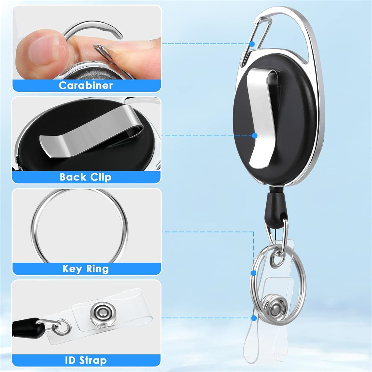 Suporte de crachá de plástico  - Lanyard Badge Holder avaliação e preço