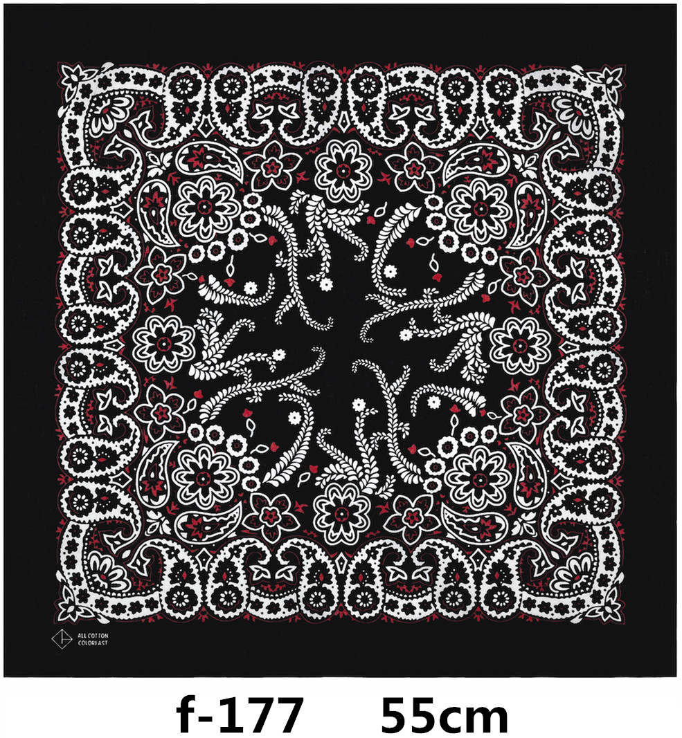 F151 Unissex Hiphop Algodão Ba - Handkerchief Cotton Men avaliação e preço