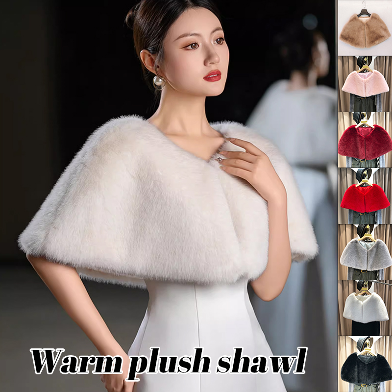 Mulheres inverno xale de pele  - Stole Wedding Shawl avaliação e preço