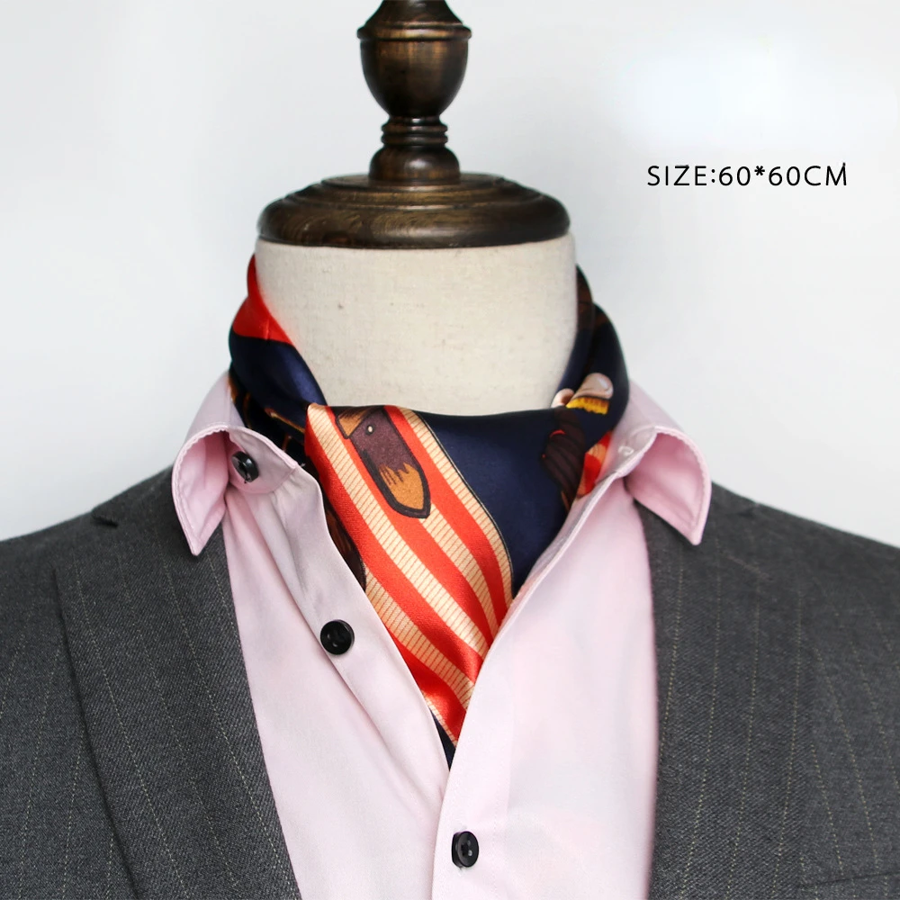 Lenço de seda masculino britân - Ascot Neck Scarf avaliação e preço