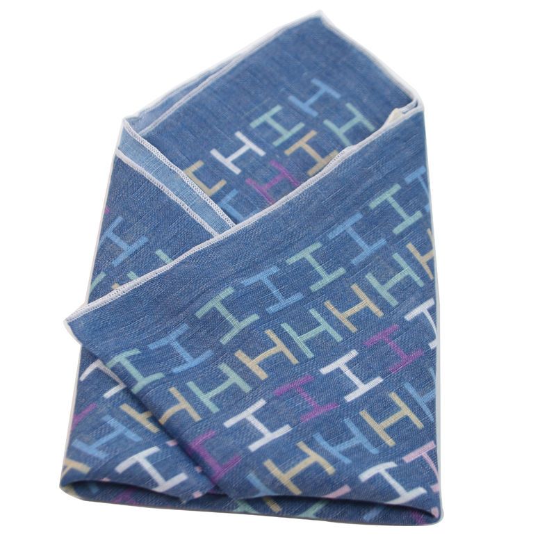 Lenço quadrado masculino com b - Ascot Neck Scarf avaliação e preço