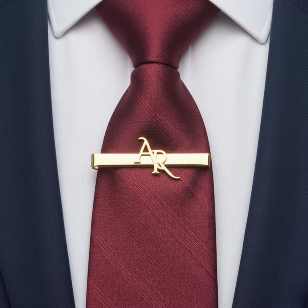 Conjunto de Gravata Personaliz - Tie Clip Silver avaliação e preço