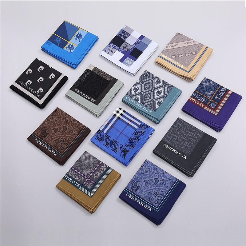 Lenço xadrez estampado de algo - Handkerchief Cotton Men avaliação e preço
